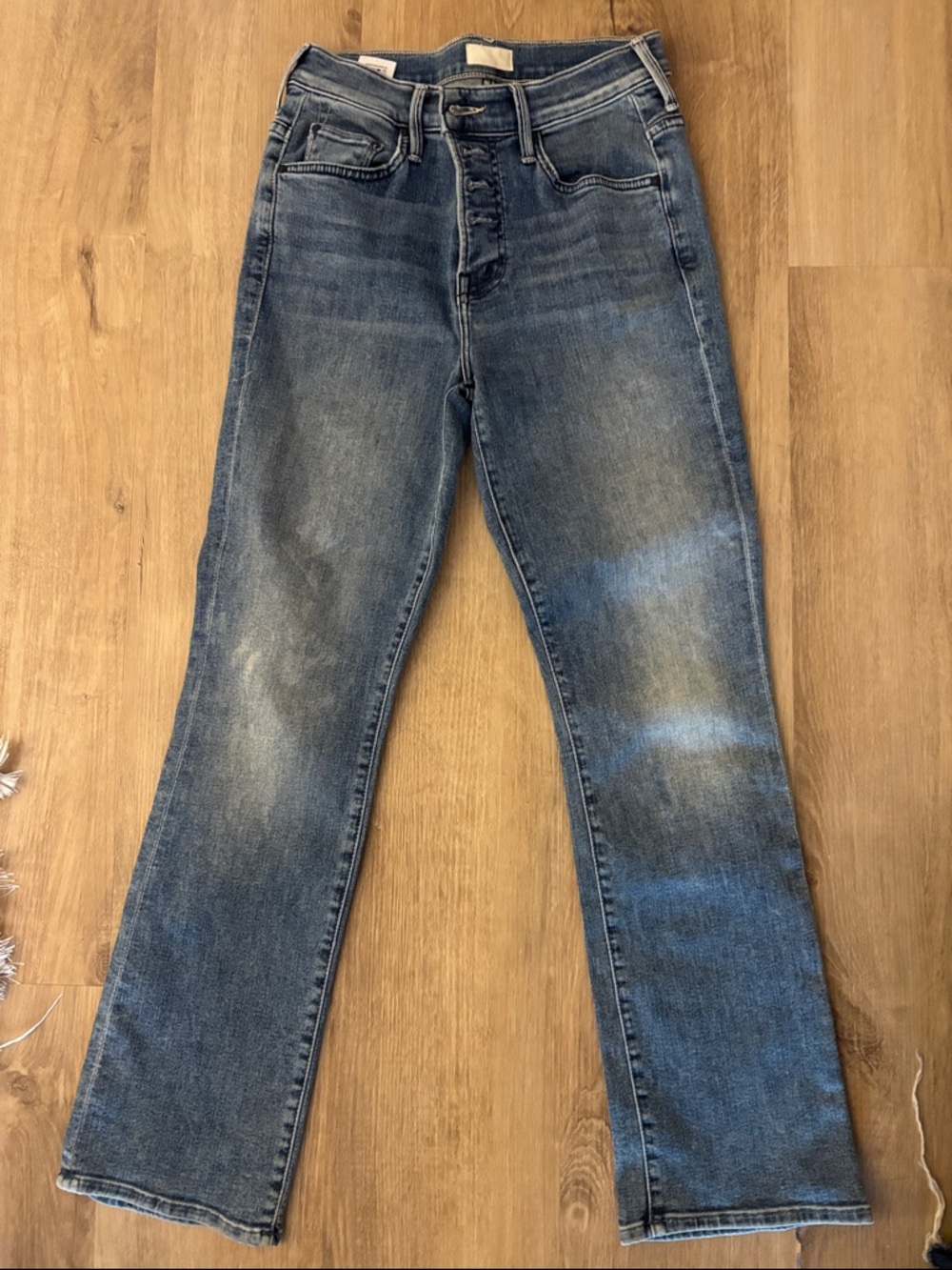 MOTHER Blue Denim Jeans - Light Wash